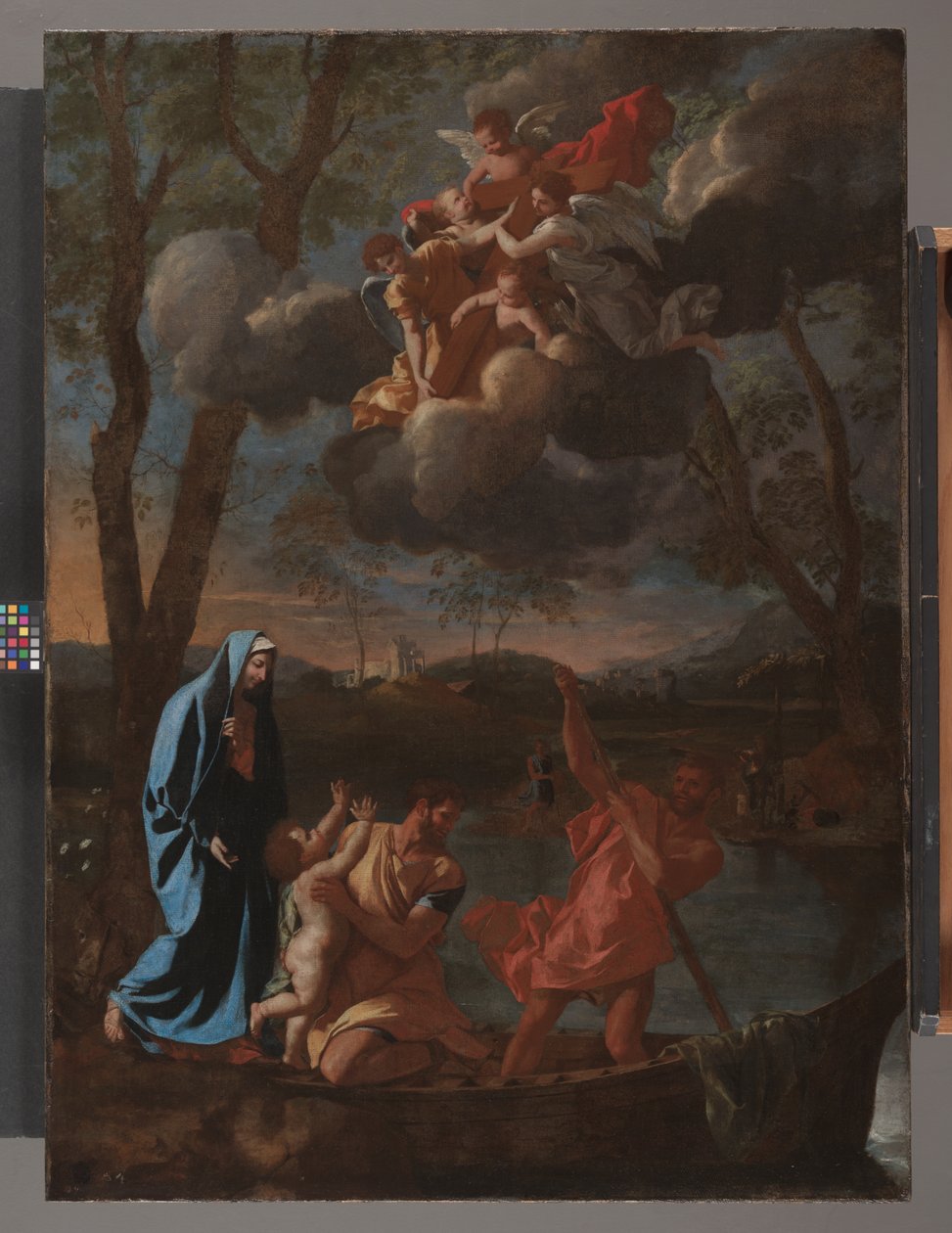 Den hellige families tilbagevenden til Nazareth, ca. 1627 (olie på lærred) af Nicolas Poussin