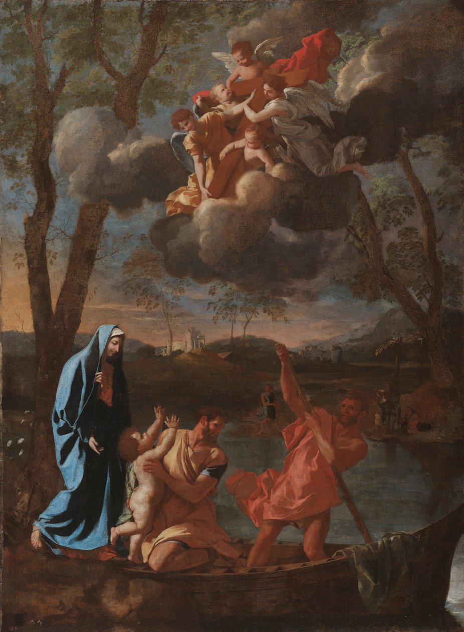 Den hellige families tilbagevenden til Nazareth, ca. 1627. af Nicolas Poussin