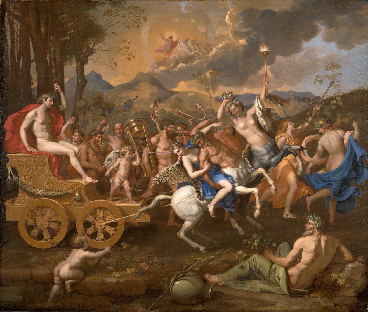 Bacchus triumf af Nicolas Poussin