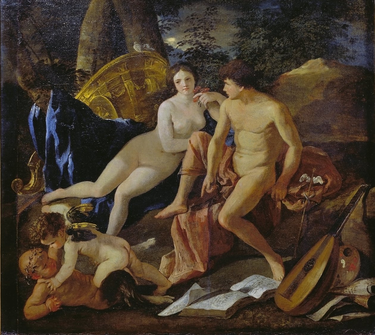 Venus og Merkur af Nicolas Poussin