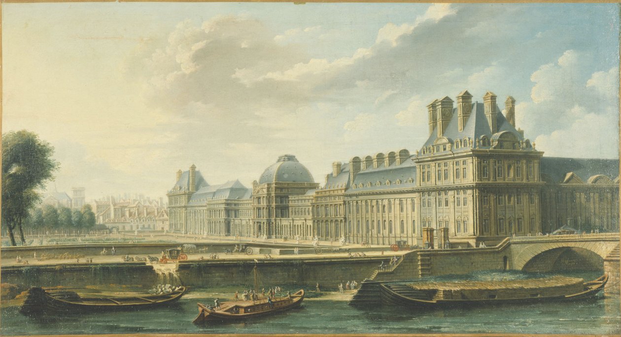 Tuileries-paladset, set fra Quai d