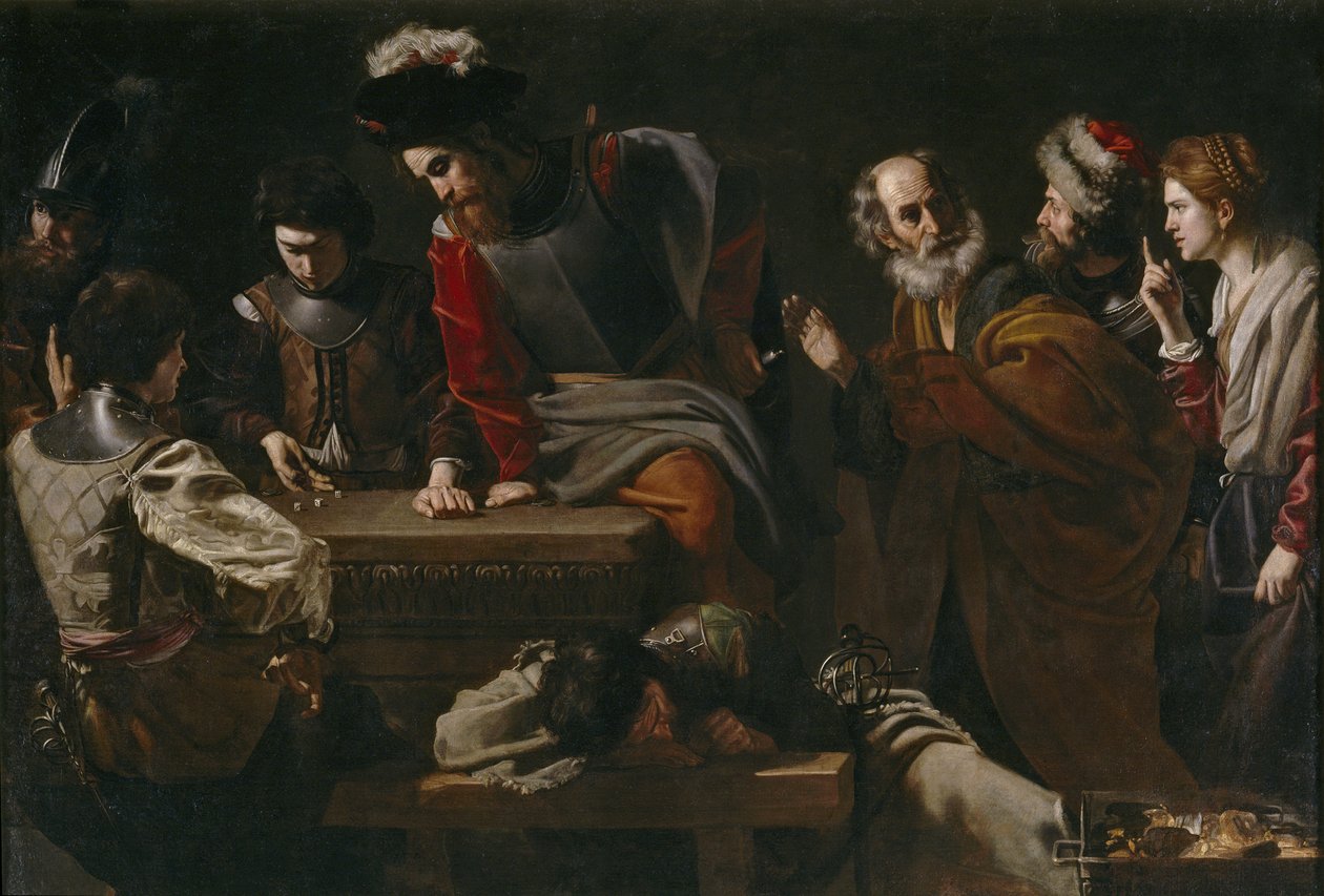 Fornægtelsen af Sankt Peter, ca 1625 af Nicolas Tournier