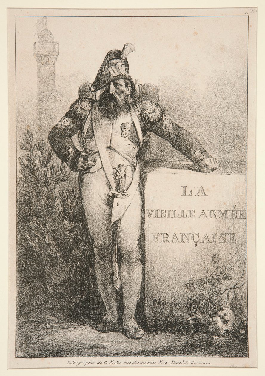Frontispice til serien La Vieille Armee Francaise af Nicolas Toussaint Charlet