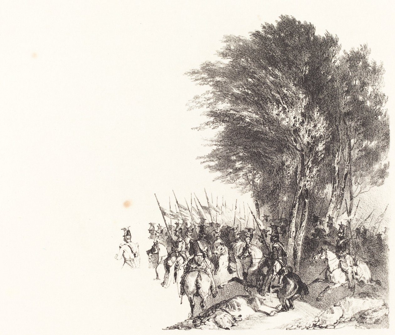 Lancers i marts af Nicolas Toussaint Charlet