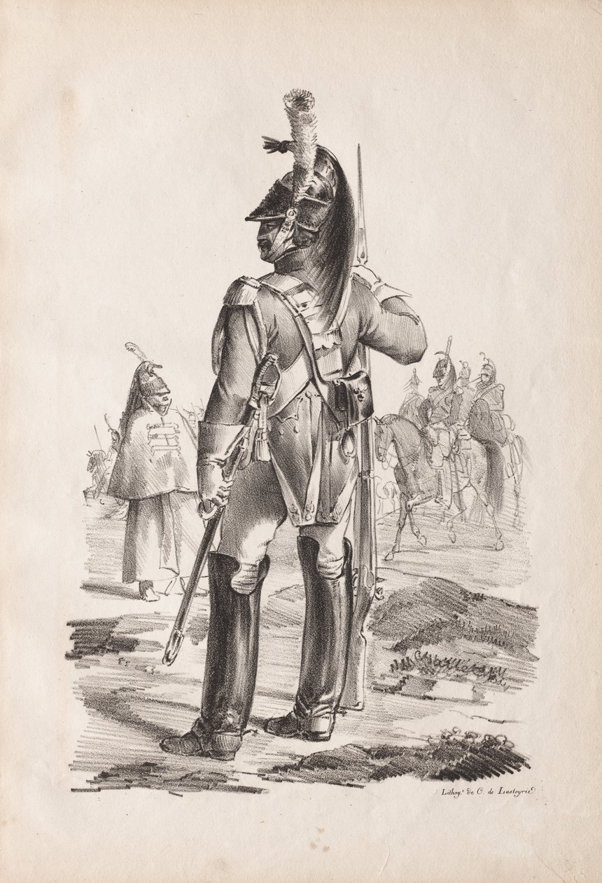Militære kostumer: Grenadier fra den kongelige garde af Nicolas Toussaint Charlet