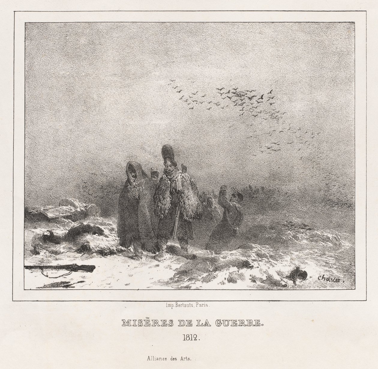 Moralsk og filosofisk alfabet til brug for små og store børn: Miseries of War 1812, 18 af Nicolas Toussaint Charlet