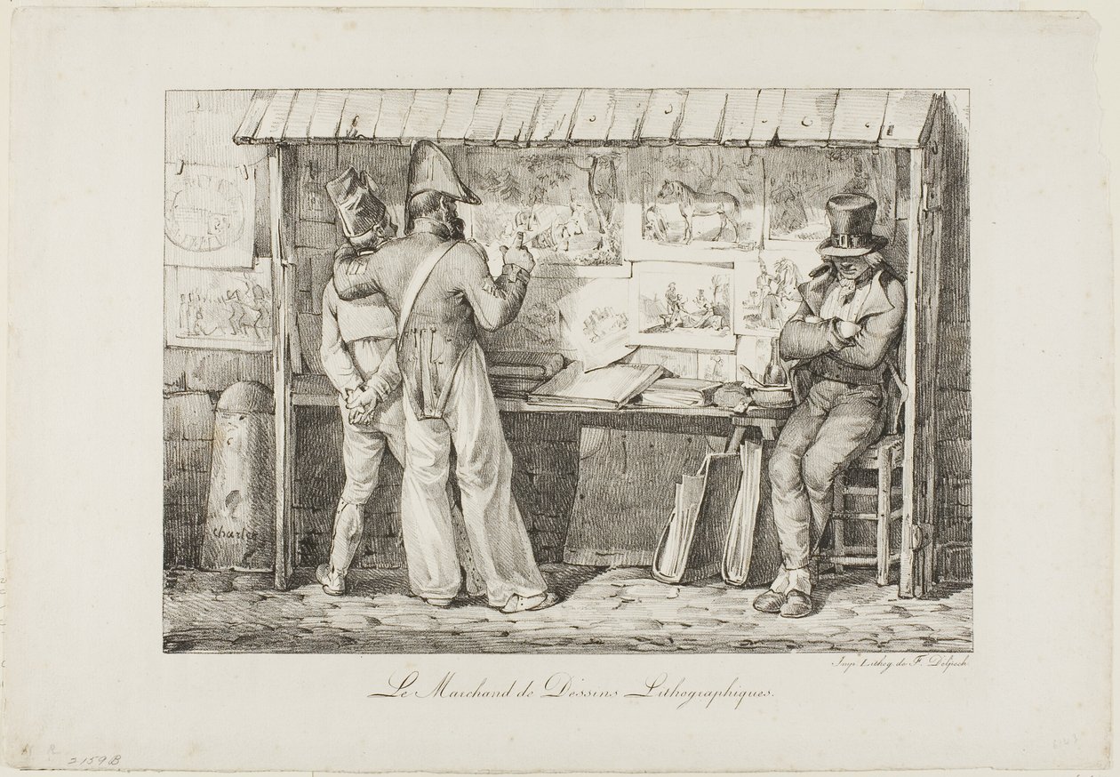 Litografisælgeren af Nicolas Toussaint Charlet