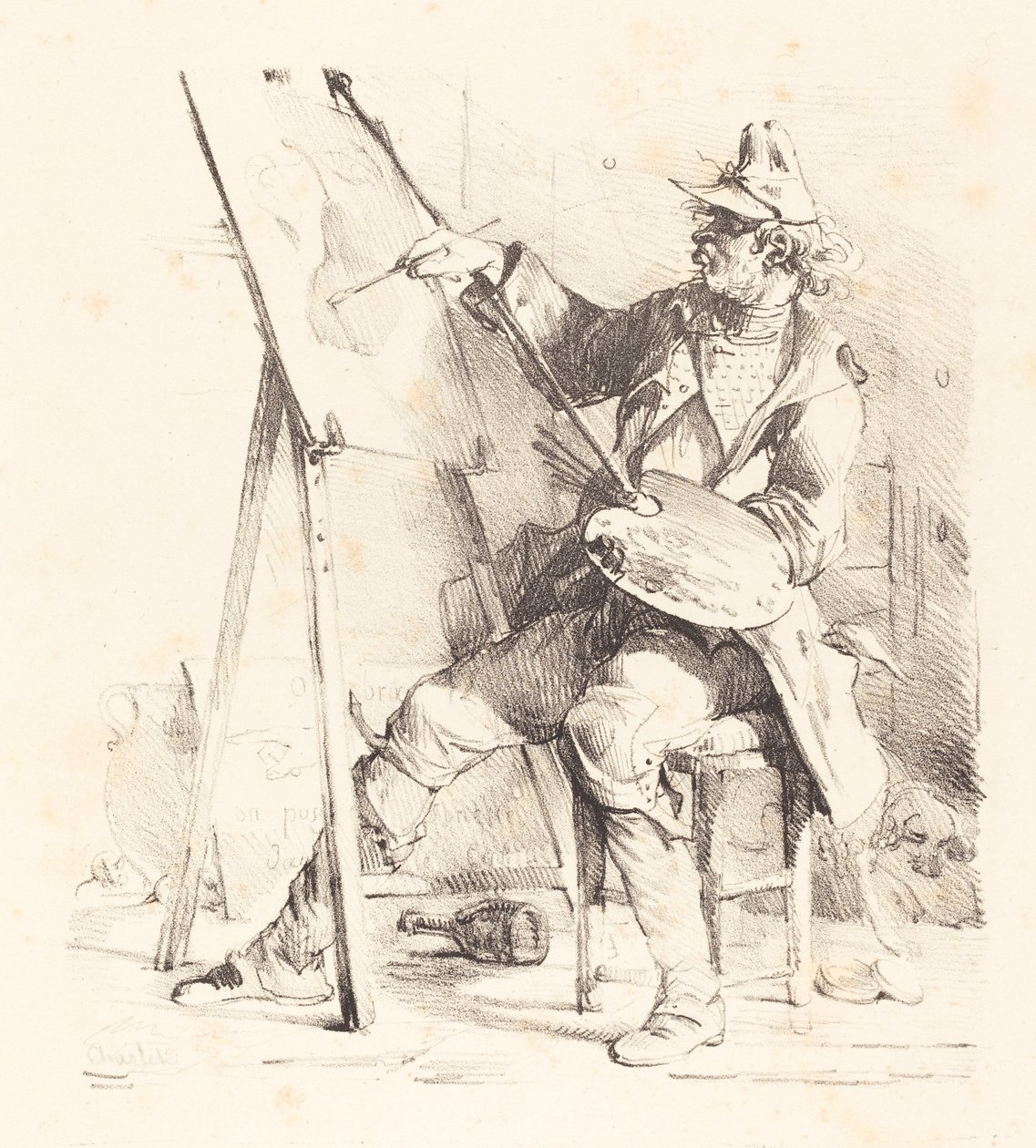Skiltemaleren af Nicolas Toussaint Charlet