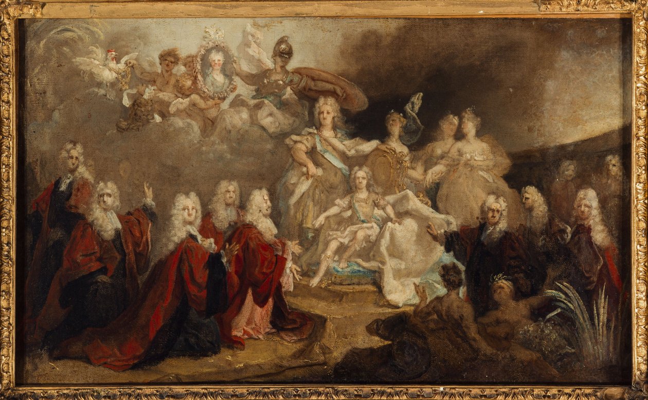 Allegori over Ludvig XV