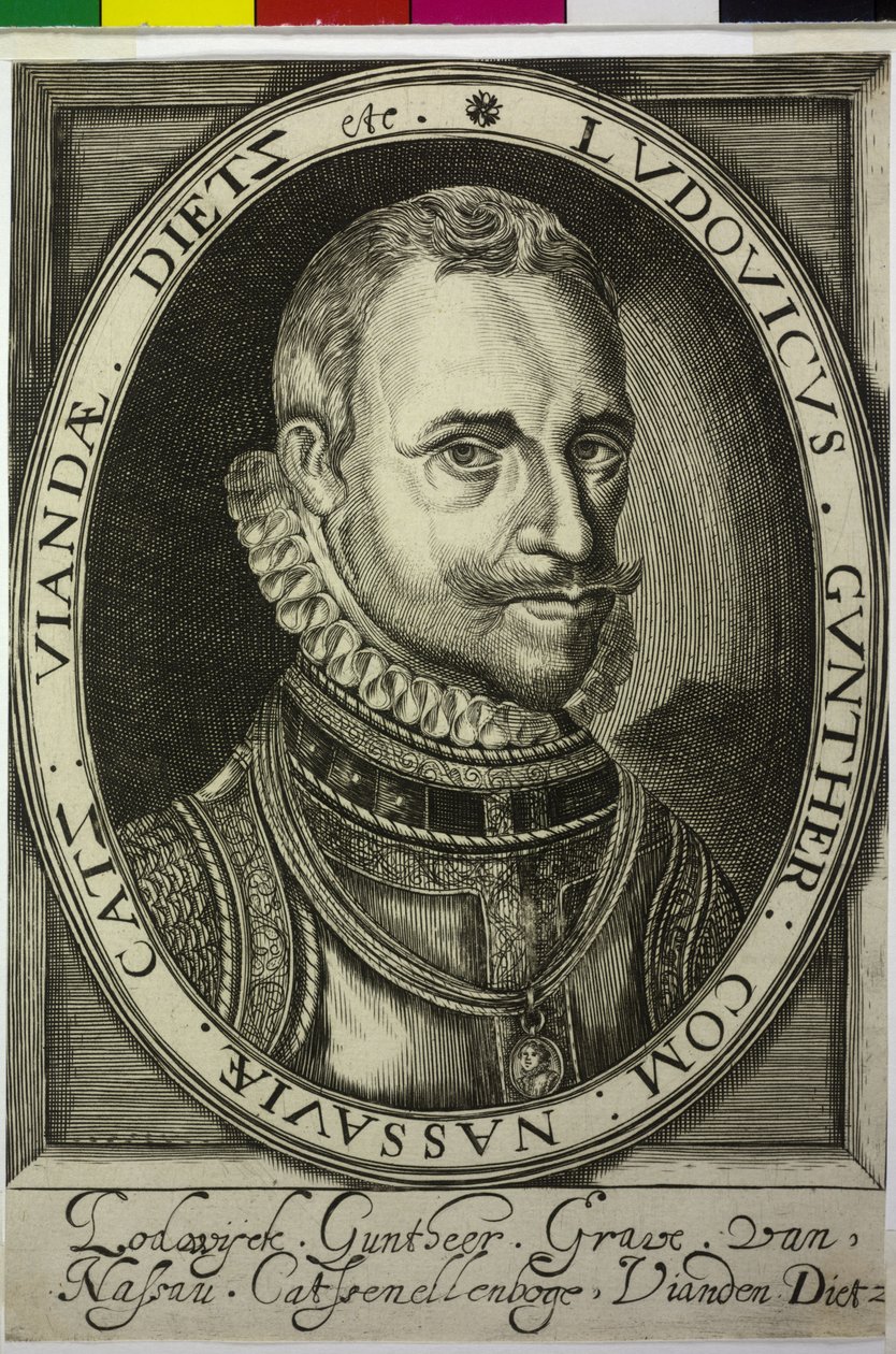 Greve af Nassau-Dillenburg Lewis Guenther af Nicolas de Clerck
