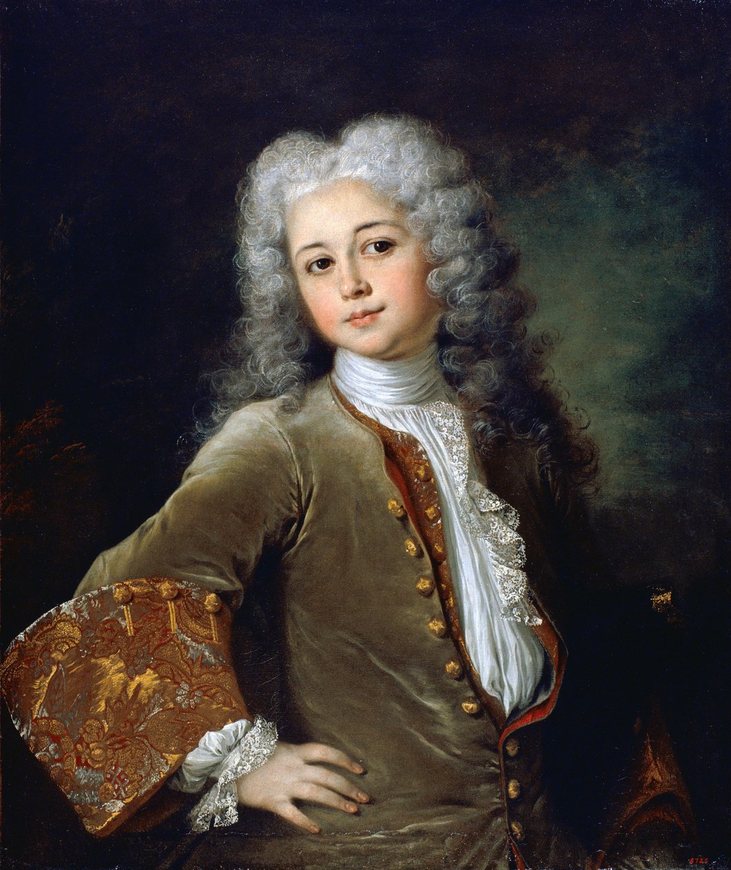 Portræt af en ung mand med en paryk - Portræt af en ung mand med en paryk - Maleri af Nicolas de Largilliere (1656-1746) - um 1700 - Olie på lærred - 72,5x61 - Museu Nacional d