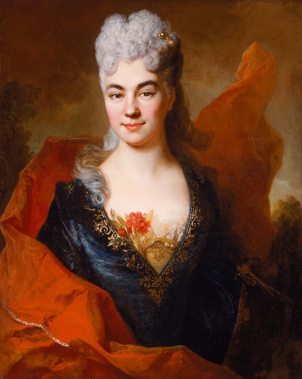 Portræt af Brigitte Ansart, ca. 1704 (olie på lærred) af Nicolas de Largillière