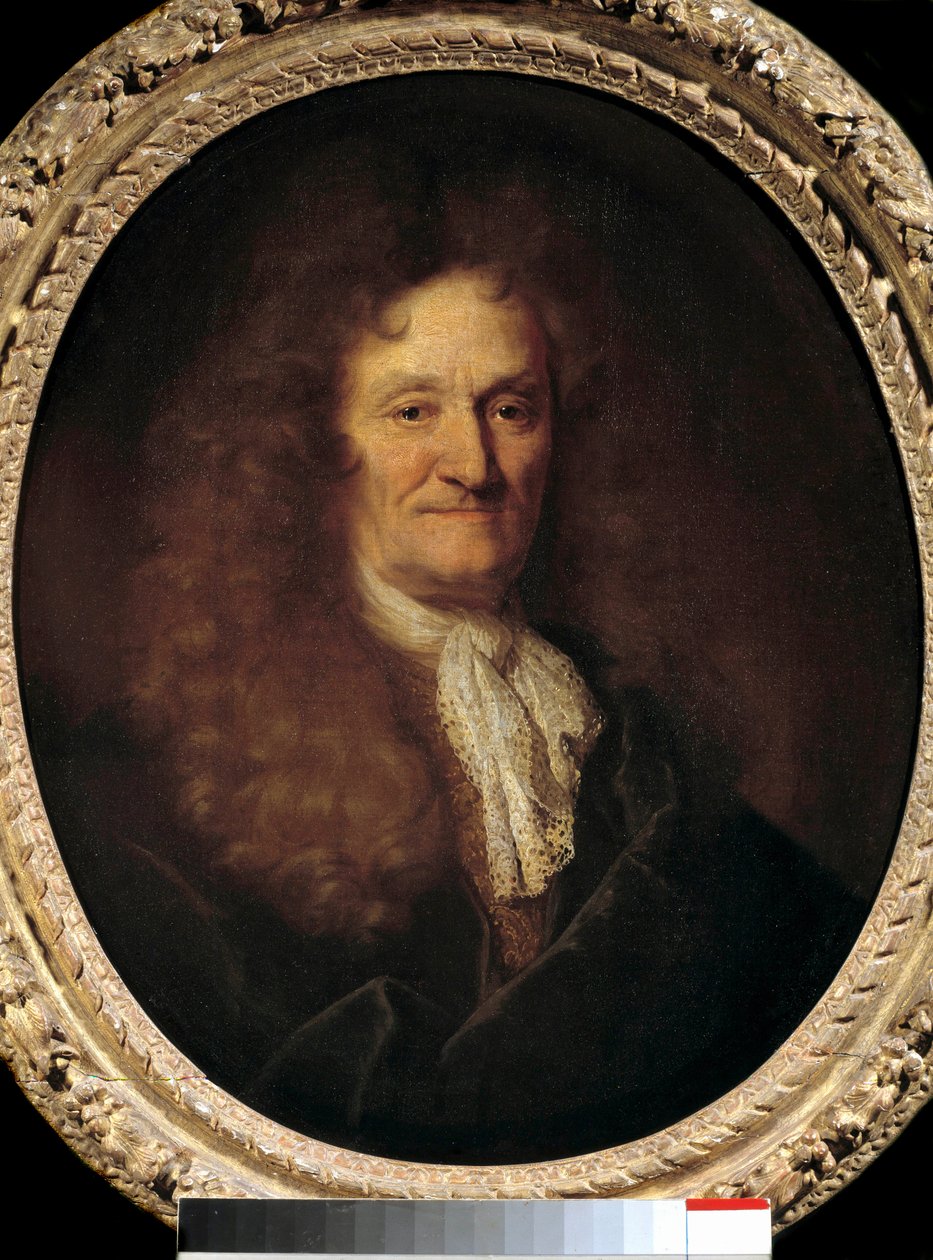 Portræt af Jean de la Fontaine (1621-1695) af af Nicolas de Largillière