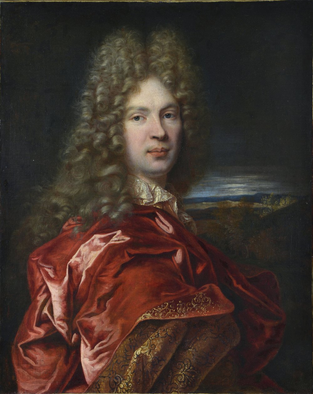 Portræt af Pierre-Vincent Bertin (Pierre Vincent) (1653-1711), fransk finansmand og kunstelsker - af Largillière, Nicolas, de (1656-1746). Olie på lærred, størrelse: 77x63, ca 1685, State Hermitage, St. Petersburg af Nicolas de Largillière