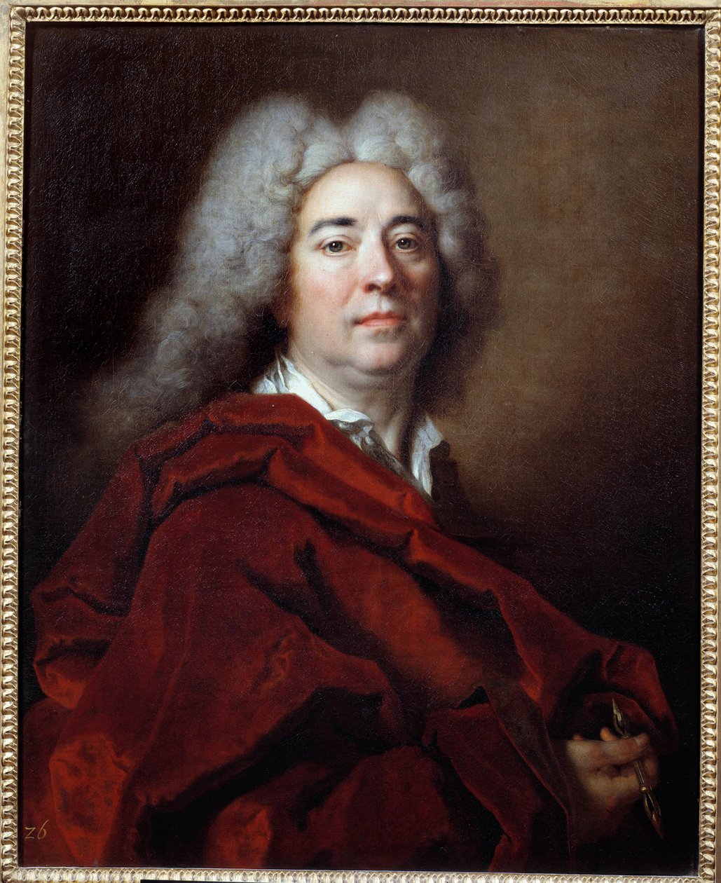 Selvportræt. Maleri af Nicolas De Largilliere (1656-1746) af Nicolas de Largillière