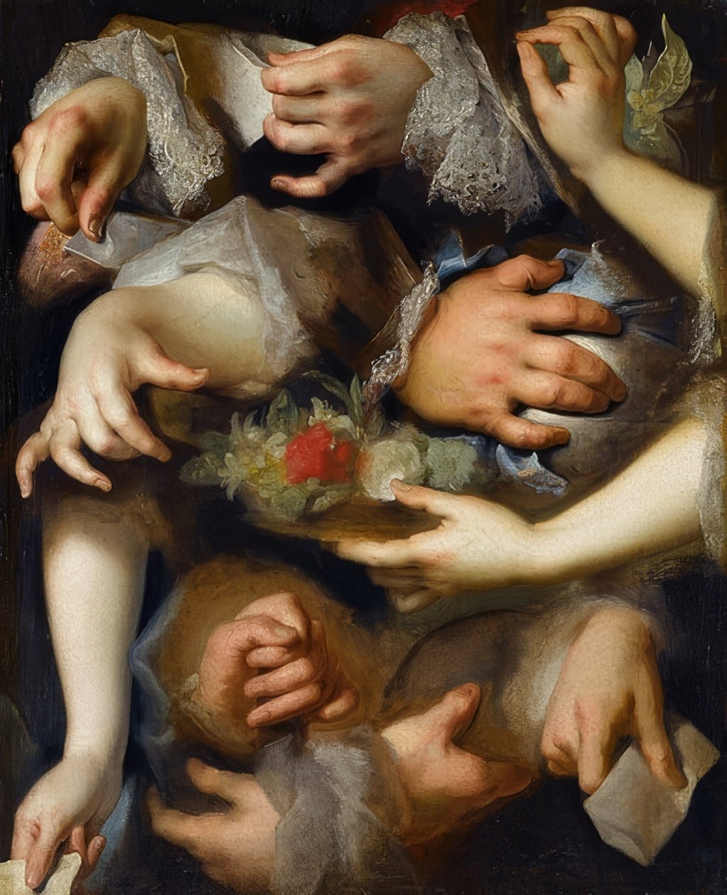 Hænder studere. Omkring 1715 af Nicolas de Largillière
