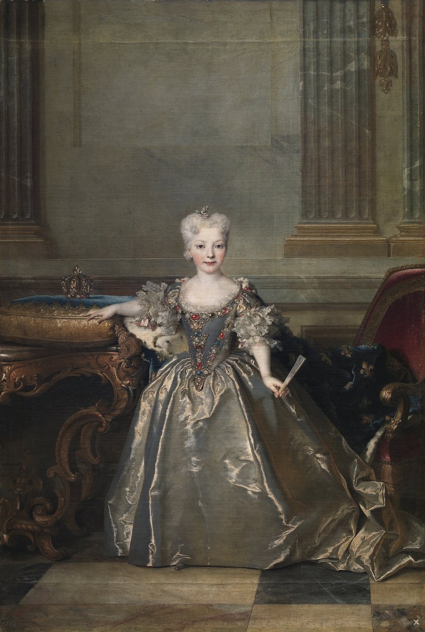 Infanta Mariana Victoria af Spanien, 1724 af Nicolas de Largillière