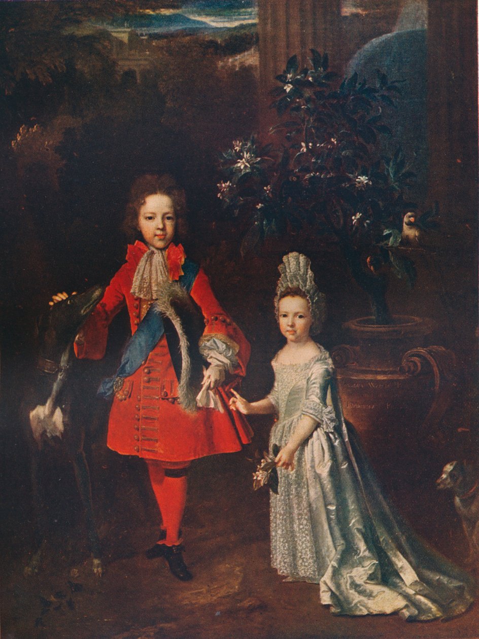 James Francis Edward Stuart 1688-1765, Louisa Maria Theresa Stuart 1692-1712, 1695, 1911 af Nicolas de Largillière