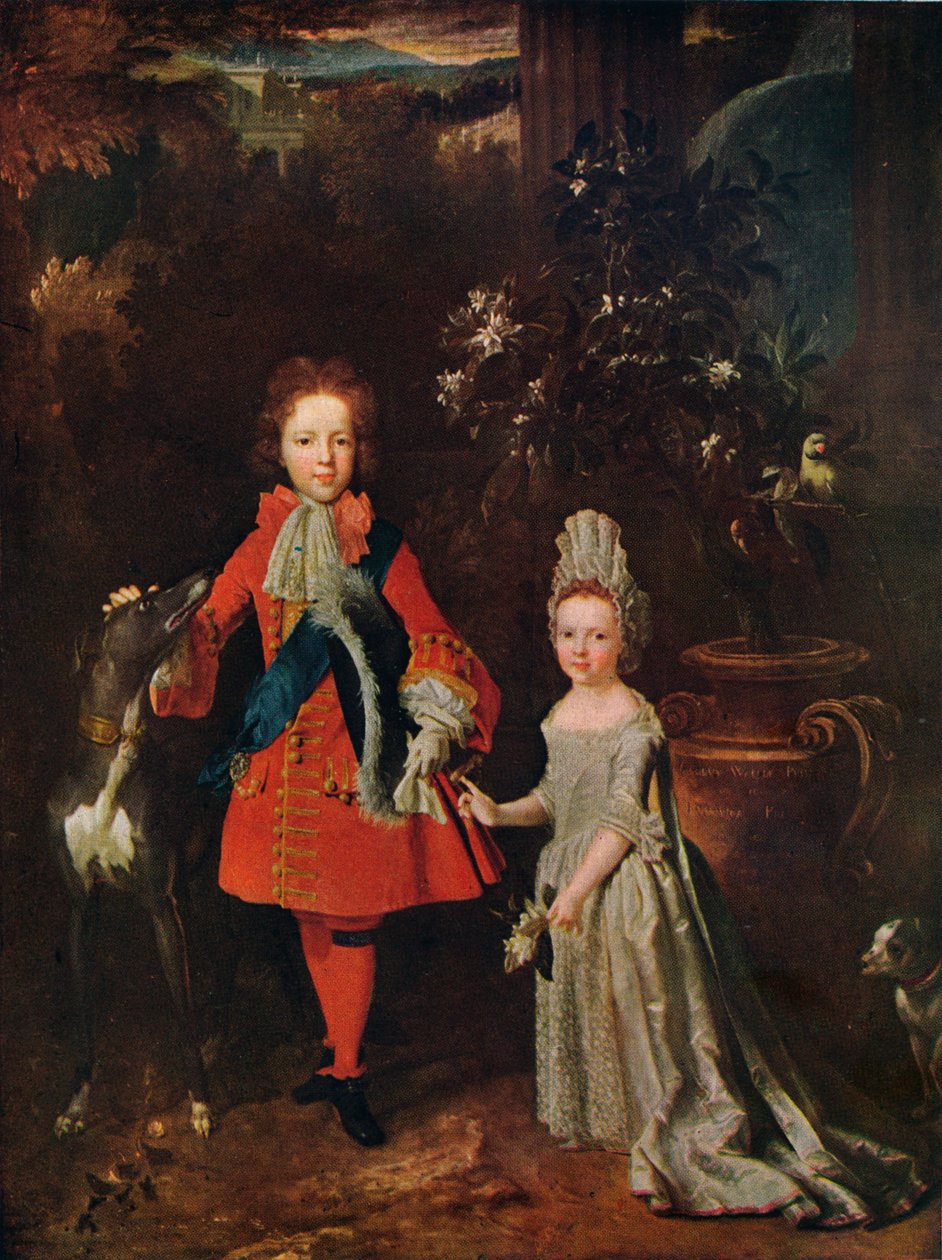 James Francis Edward Stuart 1688-1765, Louisa Maria Theresa Stuart 1692-1712, 1695, 1915 af Nicolas de Largillière