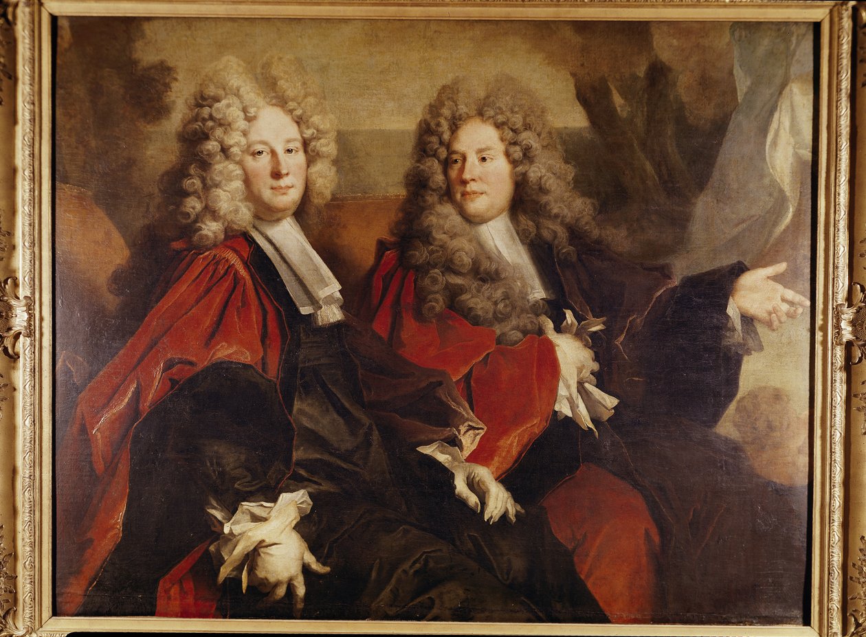 Portræt af rådmand Hugues Desnots og rådmand Bouhet, valgt i 1702 af Nicolas de Largillière