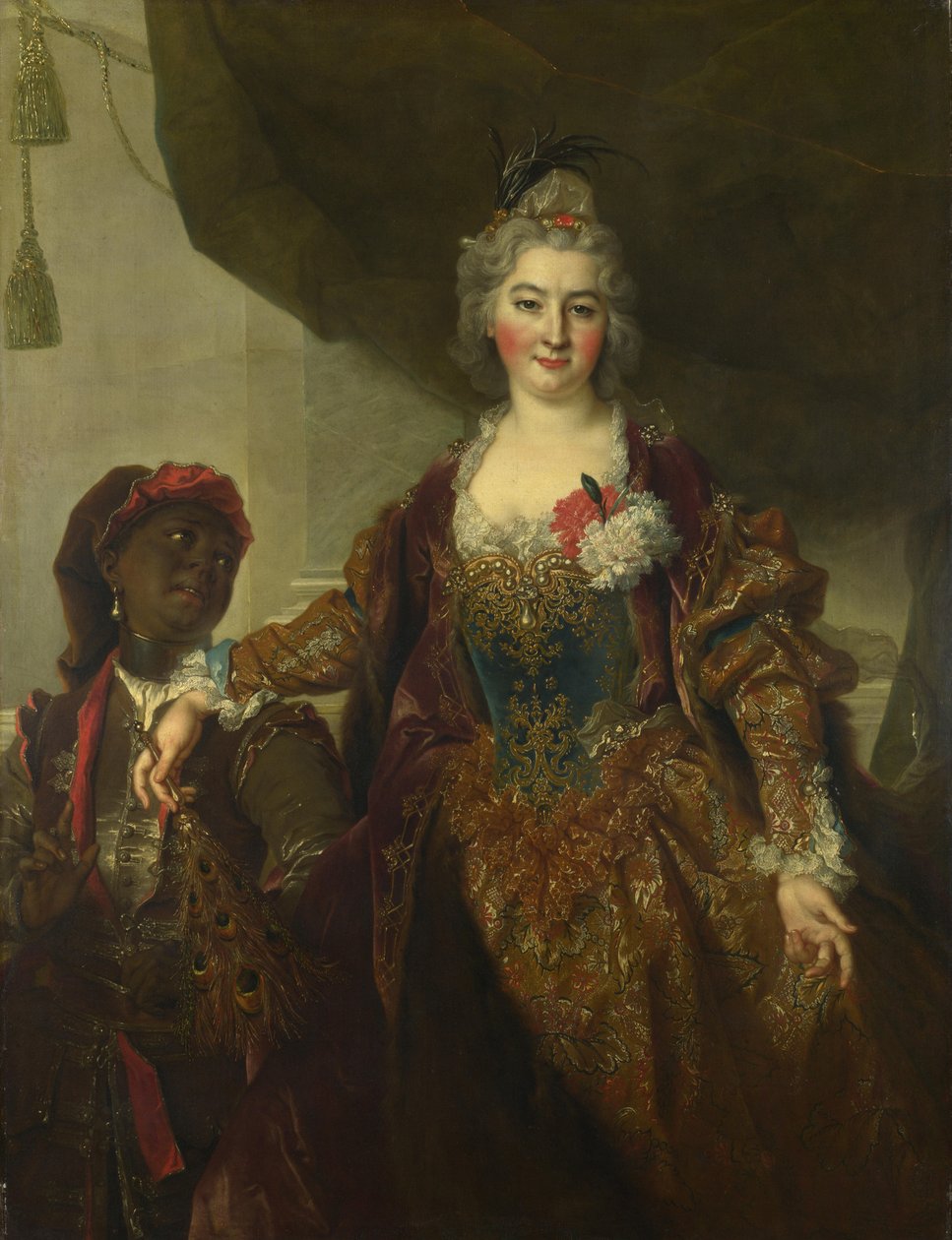 Portræt af prinsesse Rákóczi 1649-1722, ca 1720 af Nicolas de Largillière