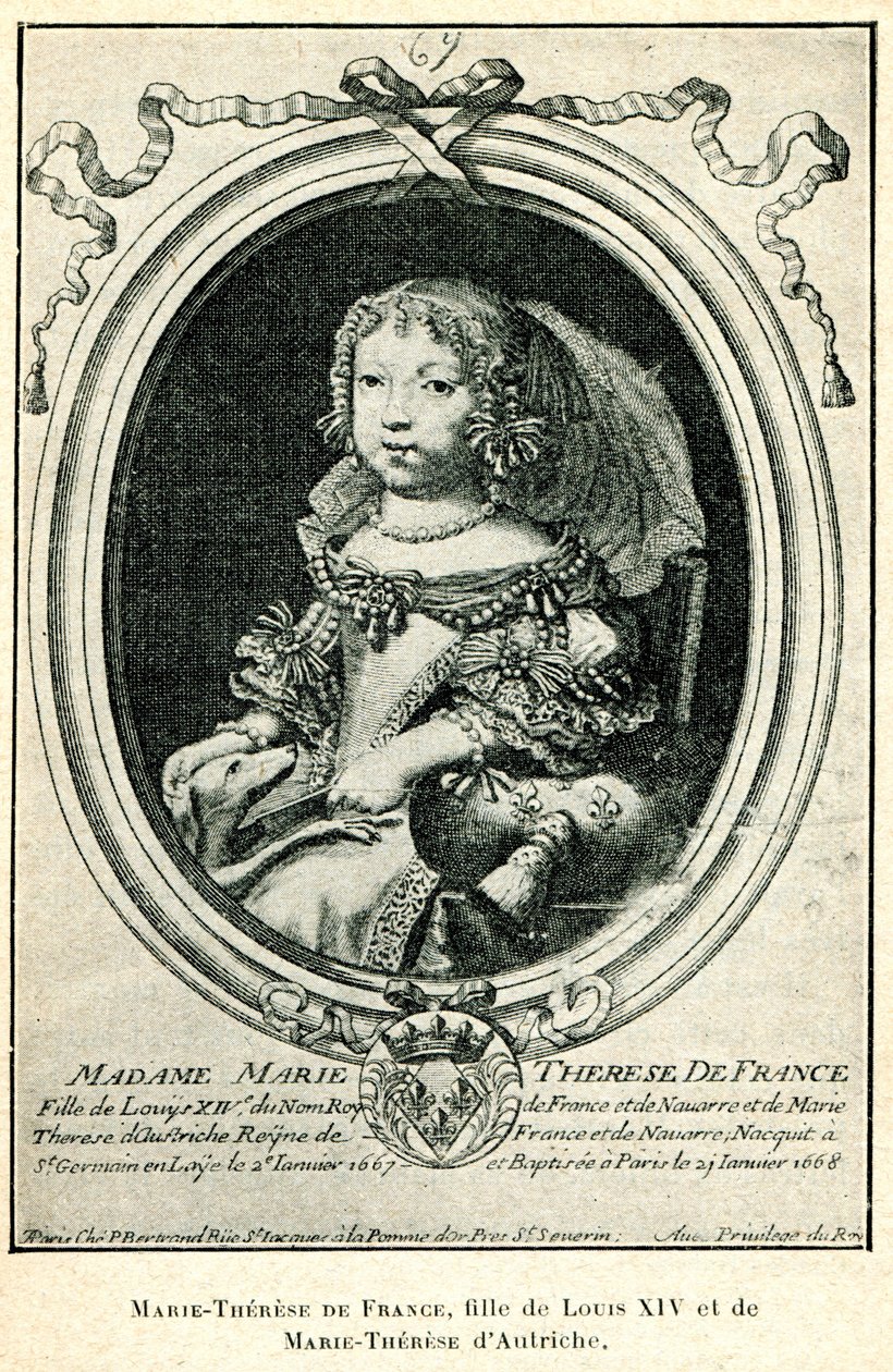 Cabanès, Prinsernes uddannelse007 Marie-Thérèse af Frankrig som barn af Nicolas de Larmessin