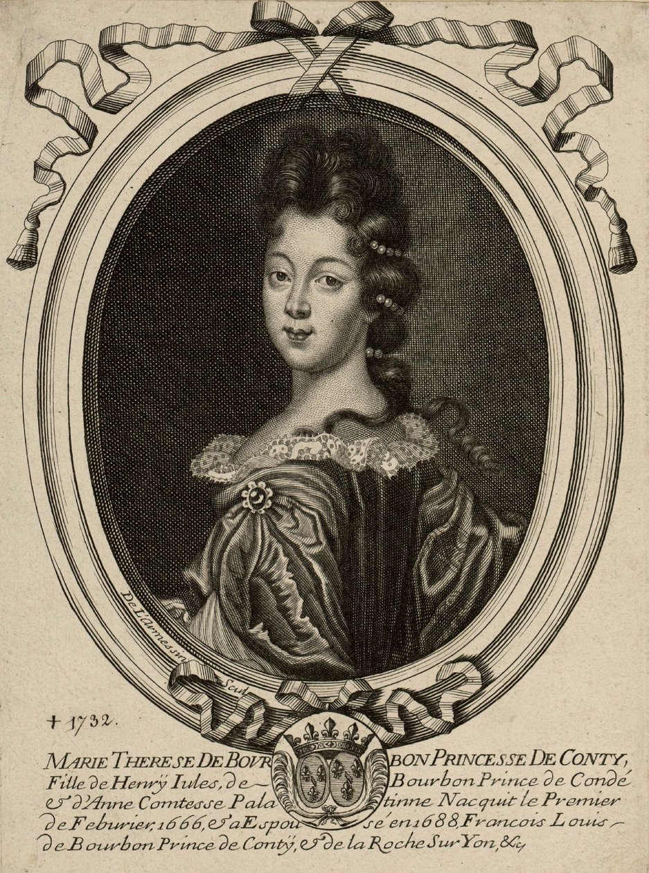 Marie Therese de Bourbon, prinsesse af Conti af Nicolas de Larmessin
