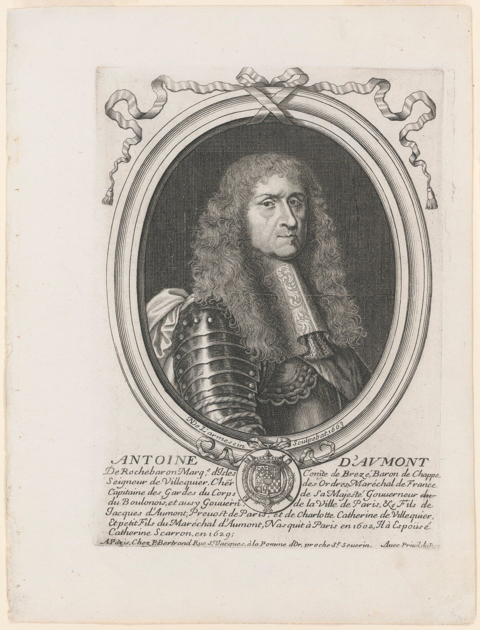 Portræt af Antoine d af Nicolas de Larmessin