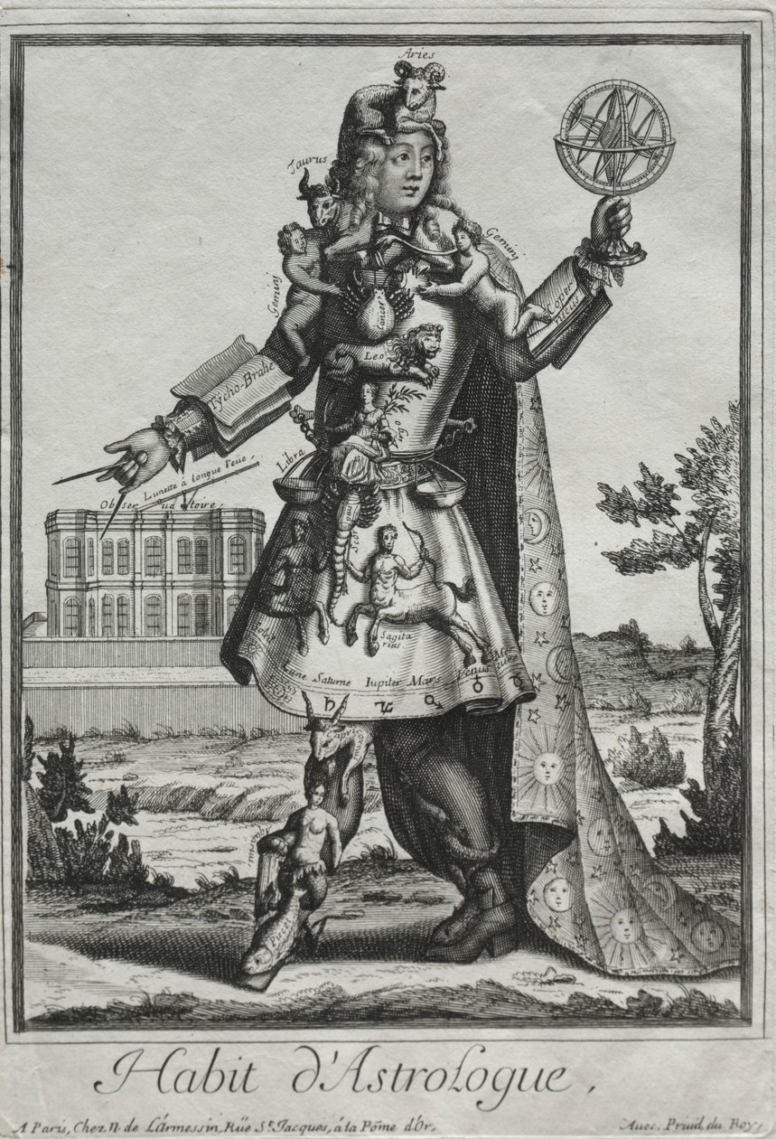 Fantasifulde kostumer: Astrologens kostume, ca. 1690. af Nicolas de Larmessin II