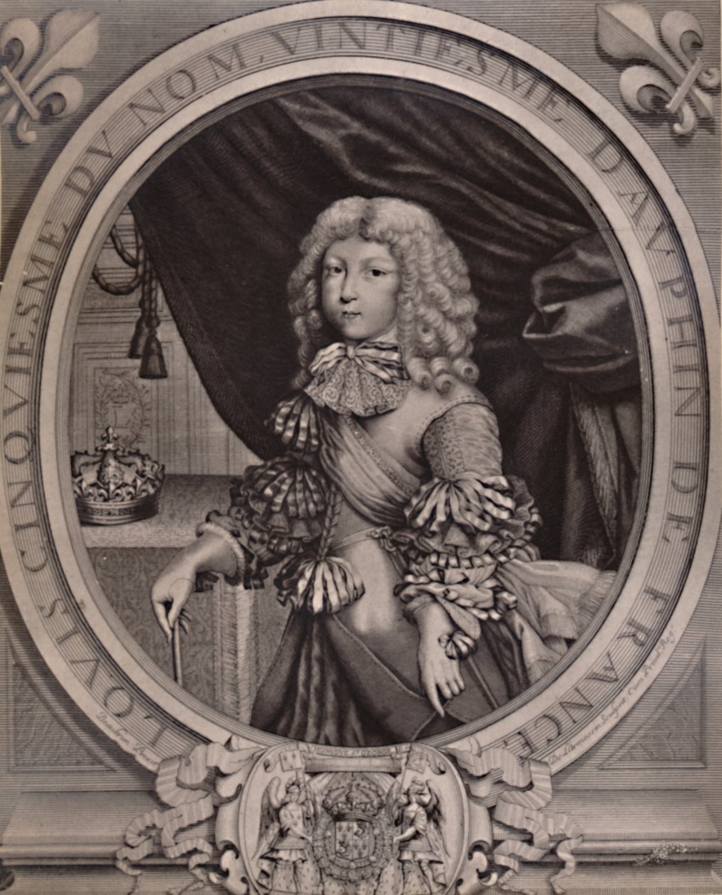 Louis af Frankrig, Grand Dauphin, som barn i det 17. århundrede 1894 af Nicolas de Larmessin II