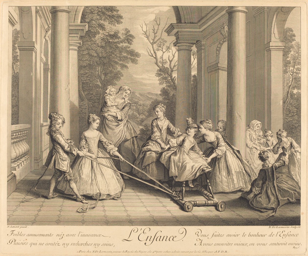 Barndom af Nicolas de Larmessin IV after Nicolas Lancret