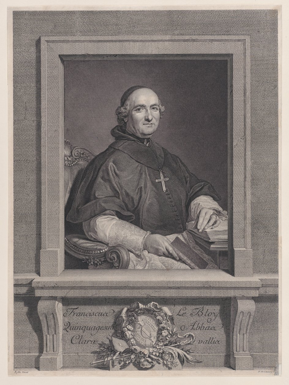 Portræt af Francois Le Bloy, 1760-92., 1760-92. af Nicolas de Launay