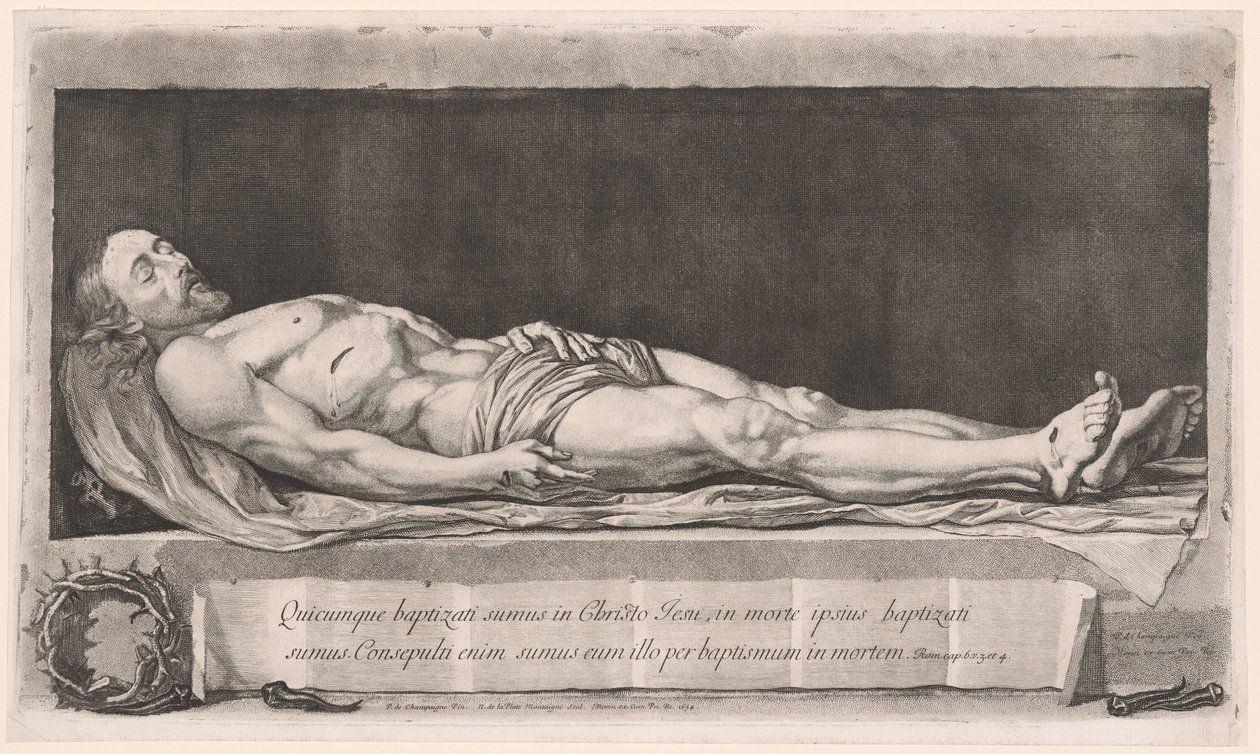 Den døde Kristus, der ligger i graven af Nicolas de Plattemontagne
