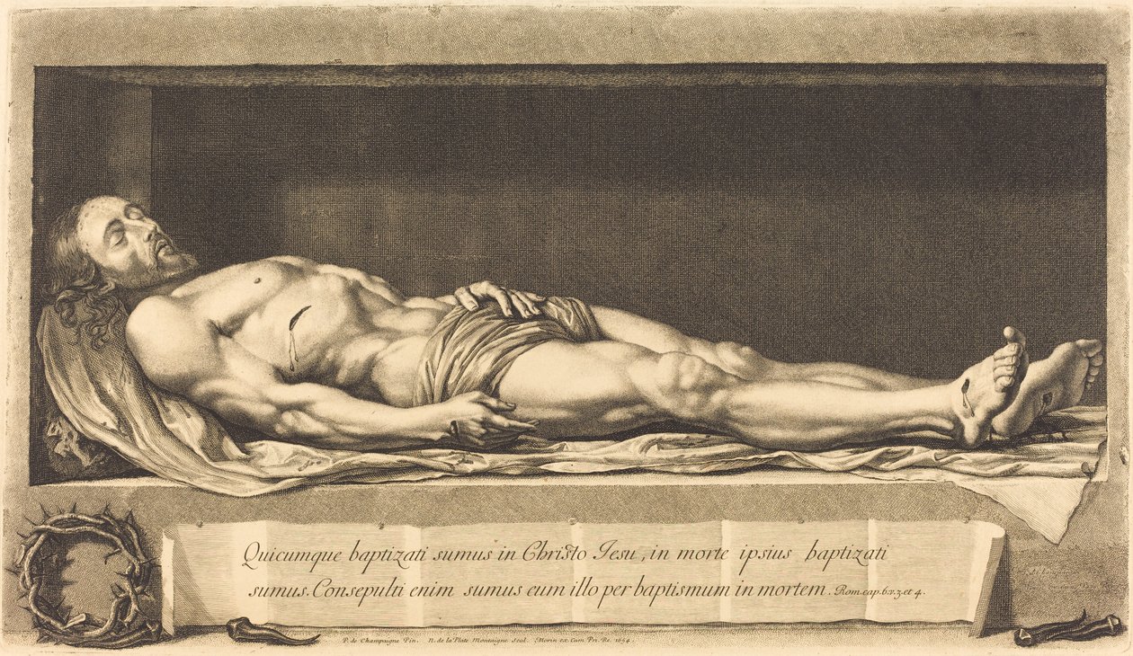 Kristi legeme af Nicolas de Plattemontagne after Philippe