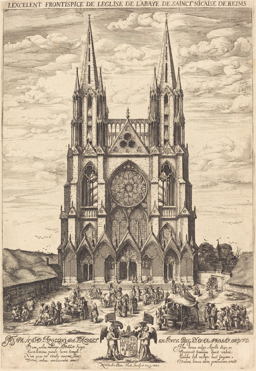 Facaden på klosteret S. Nicaise de Reims af Nicolas de Son