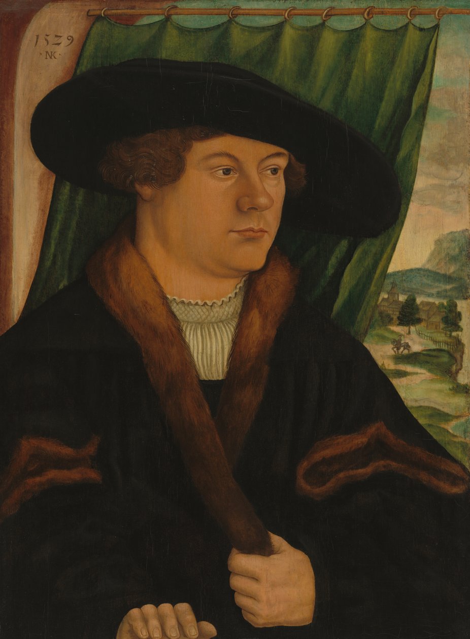 Portræt af en adelsmand af Nicolaus Kremer