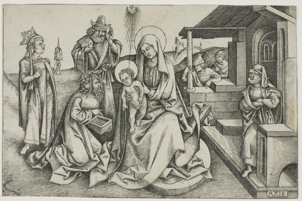 Tilbedelse af Magi af Nicolaus Alexander Mair von Landshut