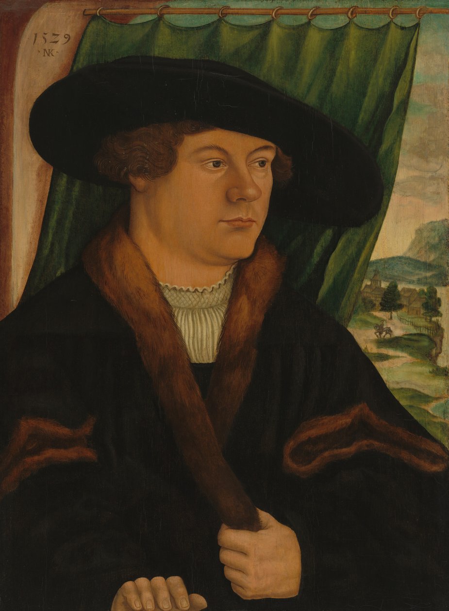 Portræt af en adelsmand af Nicolaus Kremer