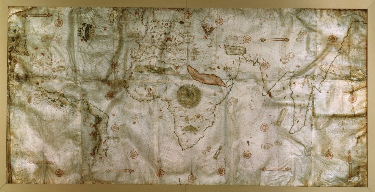 Planisfæren af Nicolas de Caverio af Nicolay de Caveri