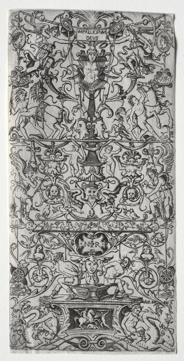 Ornamentpanel: Mars, God of Battles af Nicoletto da Modena
