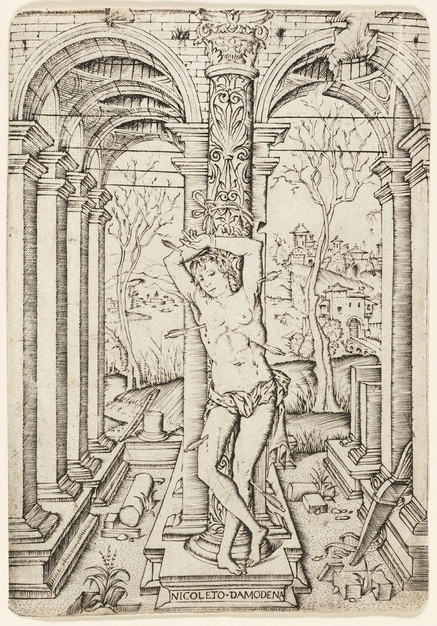 Sankt Sebastian af Nicoletto da Modena
