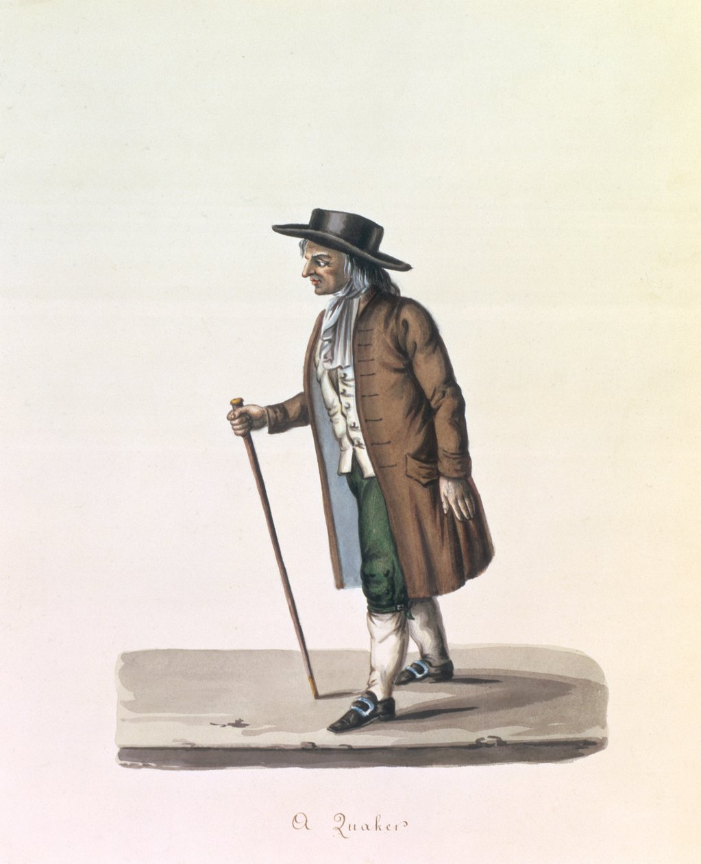 A Quaker, ca. 1840 (for par se 90128) af Nicolino Calyo