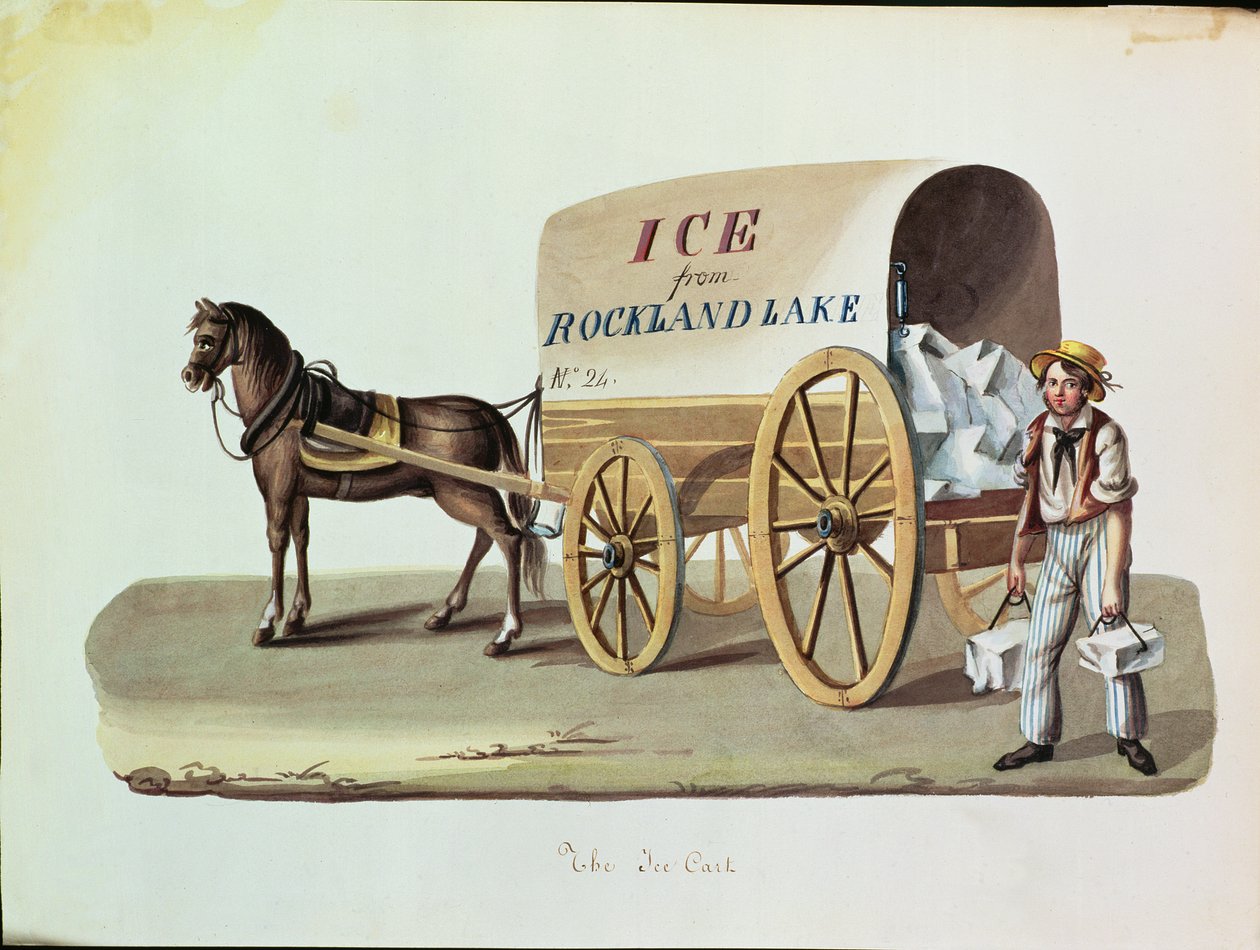 Isvognen, ca. 1840 af Nicolino Calyo