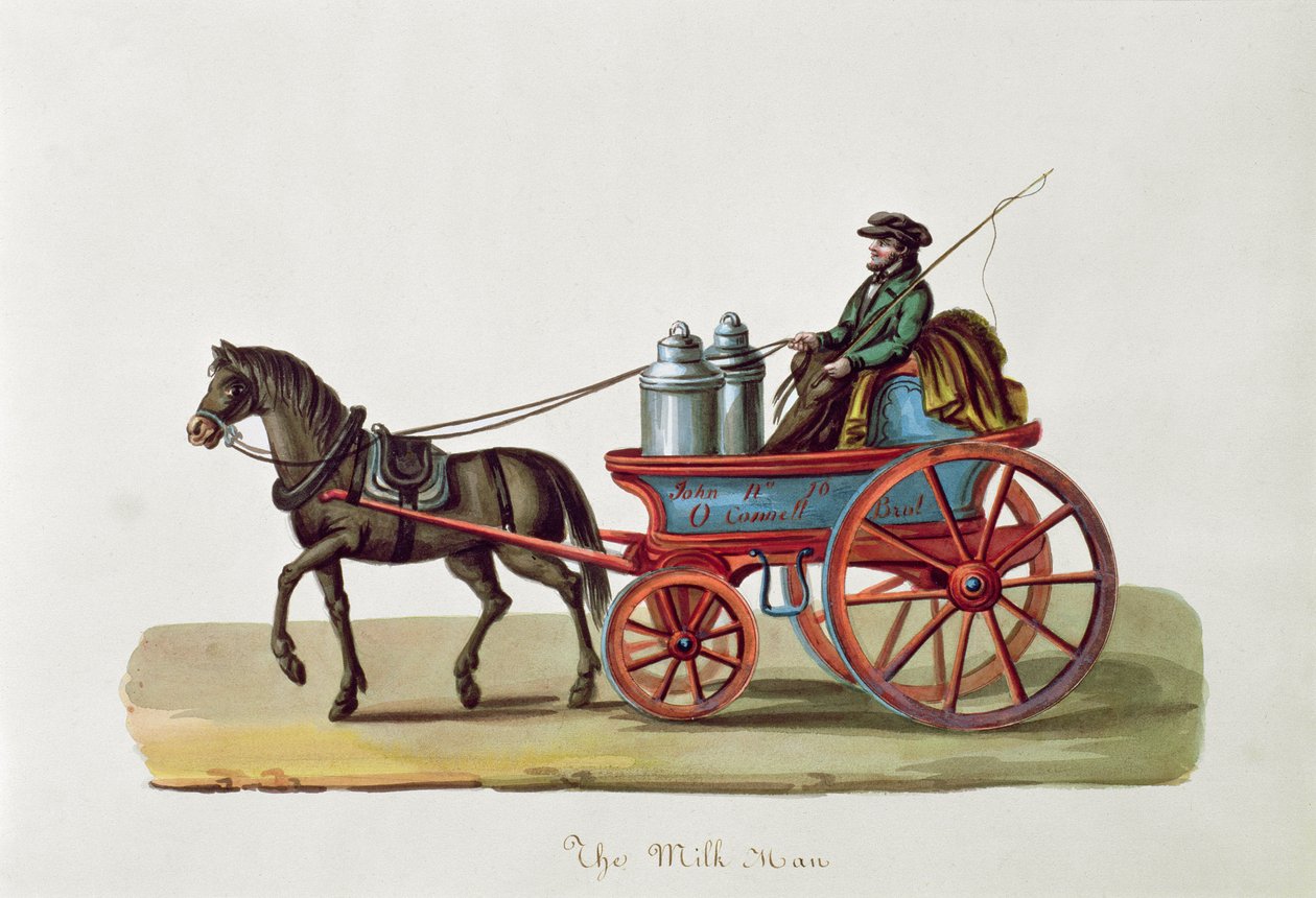 Mælkemanden, ca. 1840-44 af Nicolino Calyo
