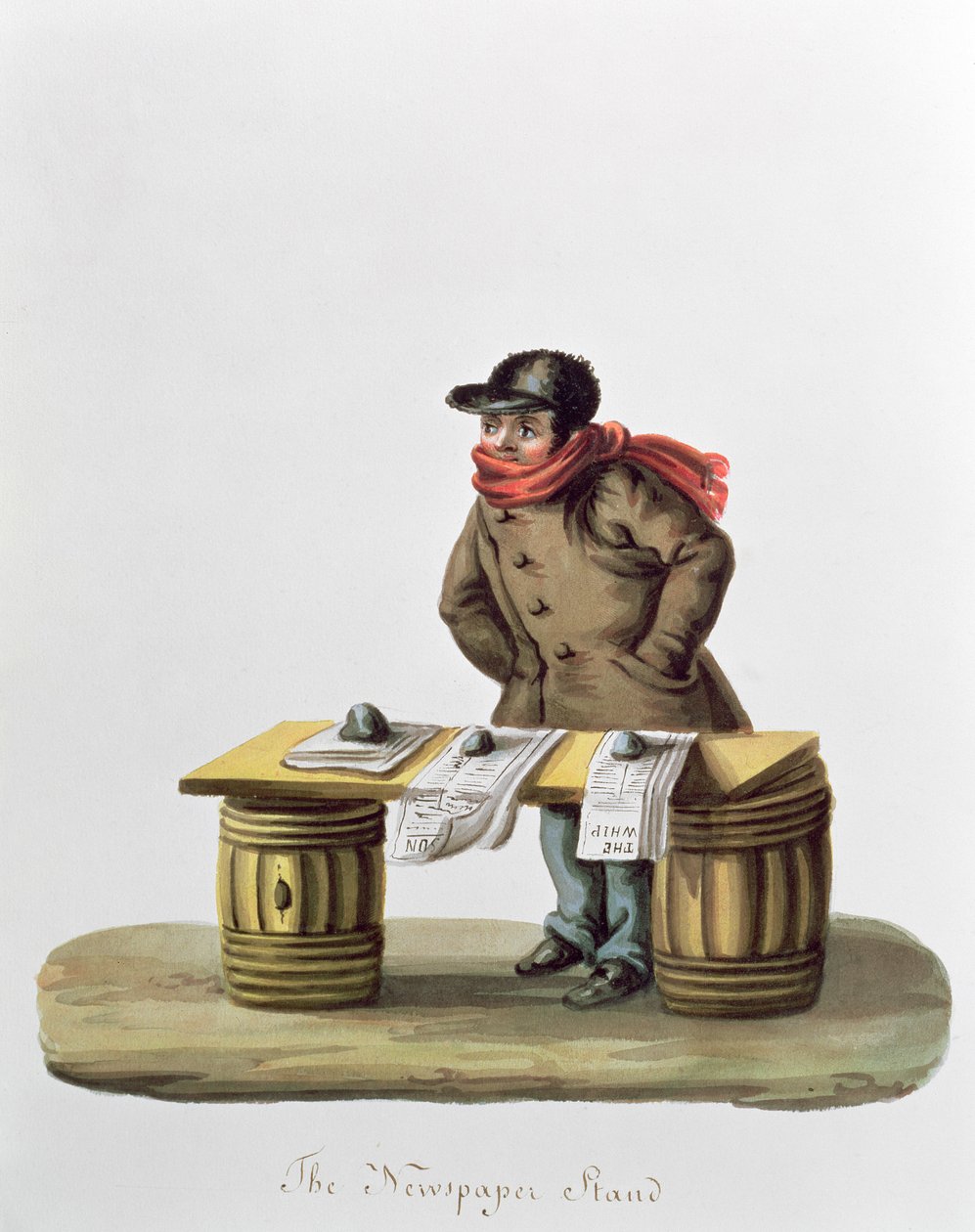 Avisstanden, ca. 1840-44 af Nicolino Calyo