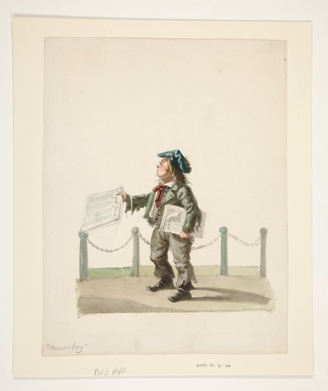 The Newsboy af Nicolino Calyo
