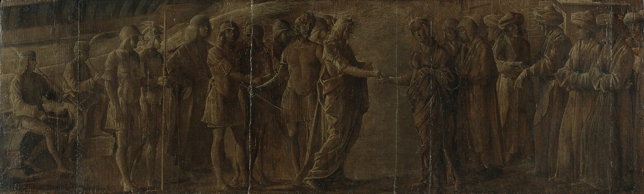 Møde mellem en konge og en dronning, ca. 1490-1510 af Nicolo Rondinelli