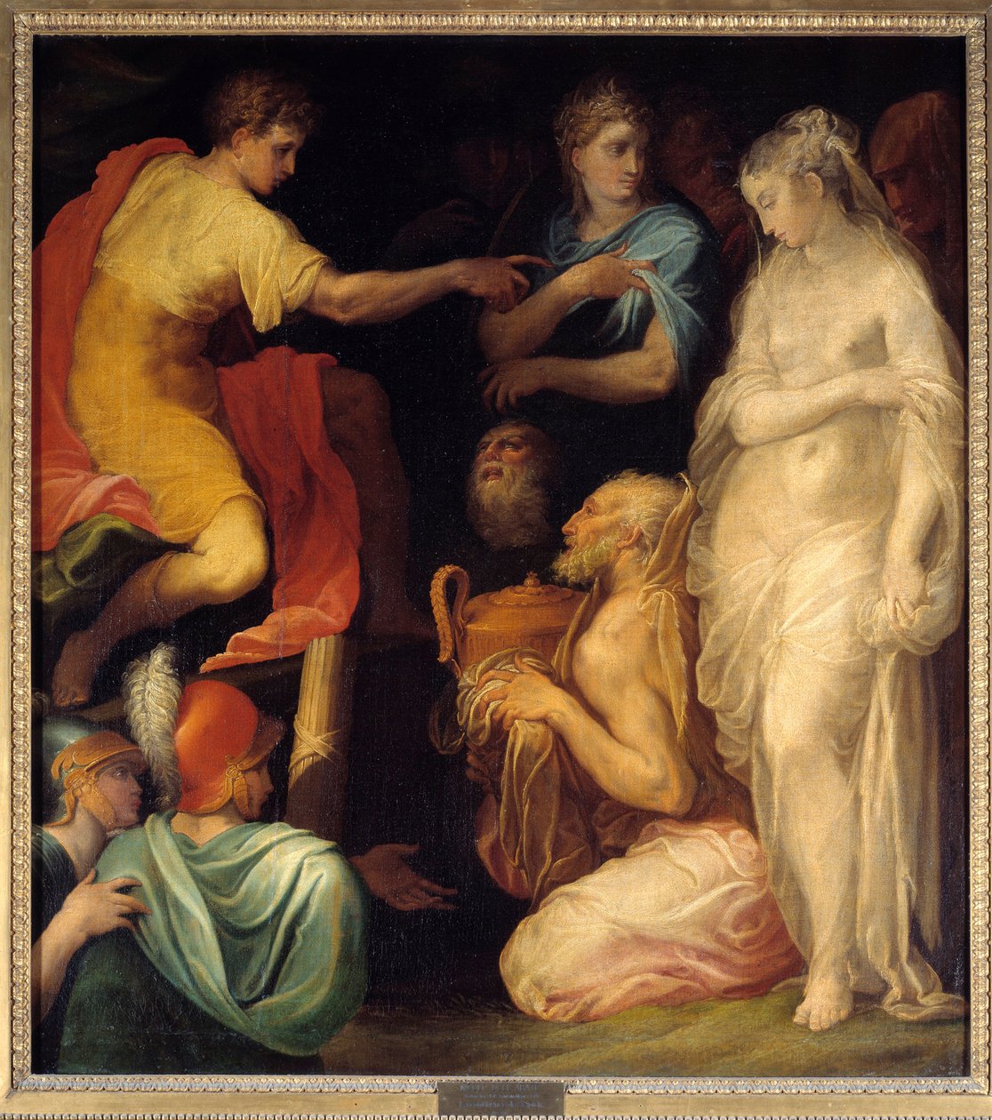 Scipio "s continence. After his victory in the Punic War Scipio the Africandani af Nicolo dell Abate