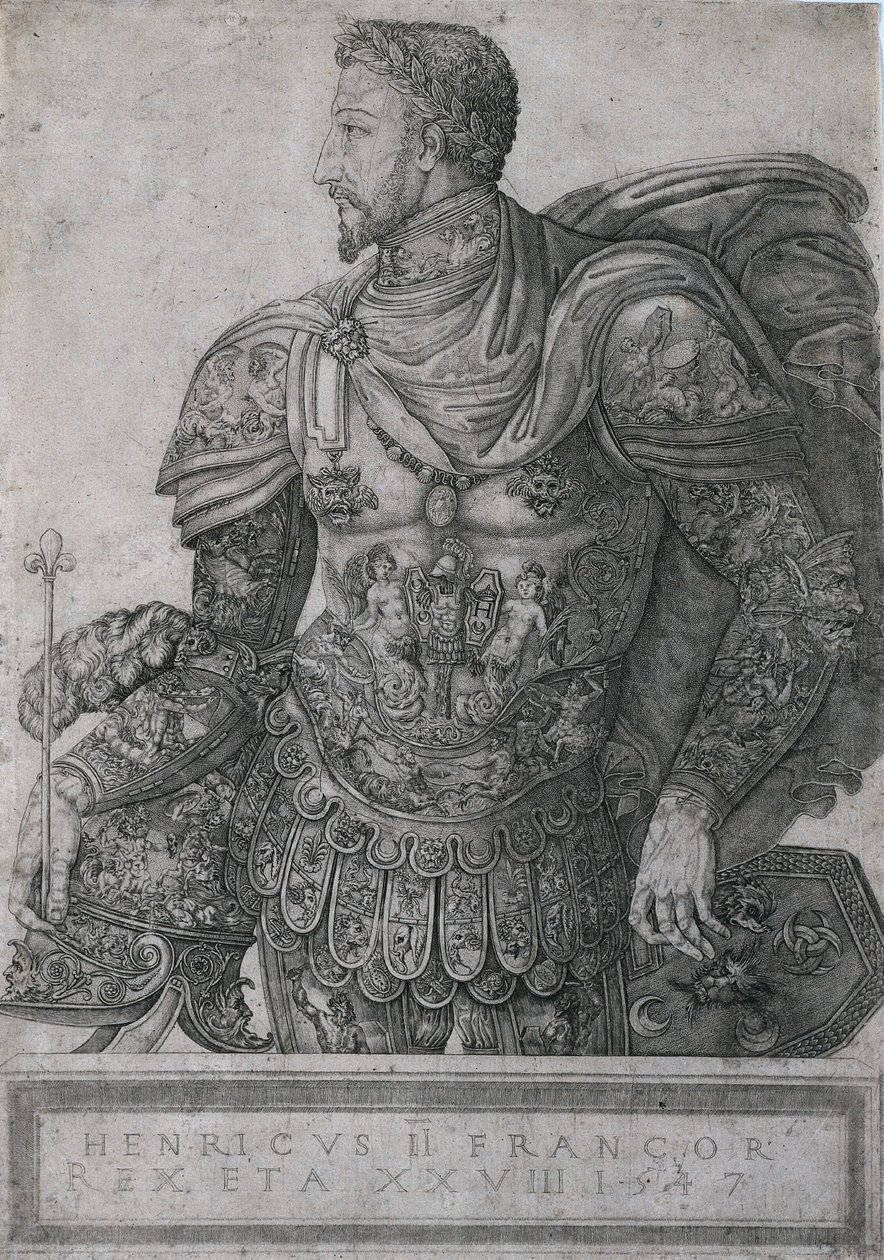 Henri II, konge af Frankrig, i en alder af 28, 1547. af Nicolo della Casa