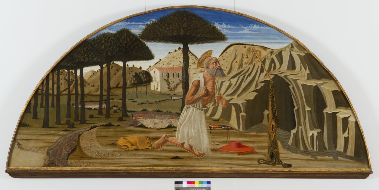 Sankt Hieronymus i ørkenen, 1450-80 af Nicolo di Maestro Antonio dAncona